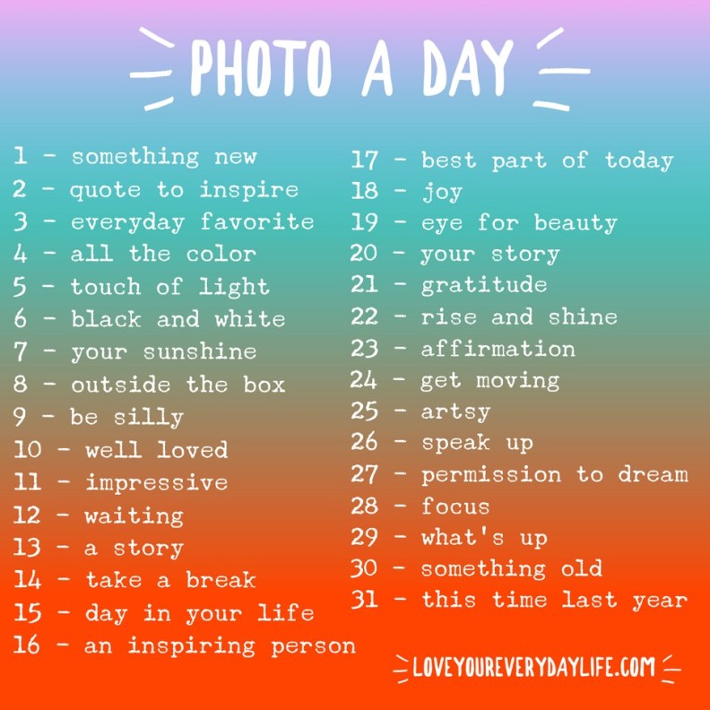 Photo-a-day Challenge